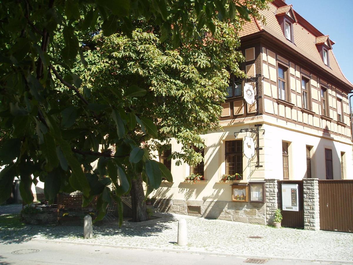 Gasthof Pension Zum Goldenen Hirschen Burgbernheim Bagian luar foto